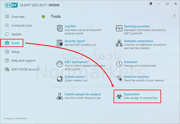 آموزش بازیابی فایل ها از قرنطینه آنتی ویروس های ESET آموزش بازیابی فایل ها از قرنطینه آنتی ویروس های ESET